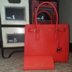 Matching Micheal Kors burnt orange wallet